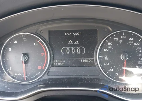 2017 Audi A4 2.0T Ultra Premium z USA, uszkodzony, nr VIN WAUGMAF4XHN045803